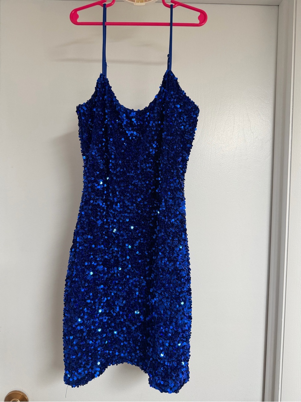 Royal Blue Sequin Dress - Women
